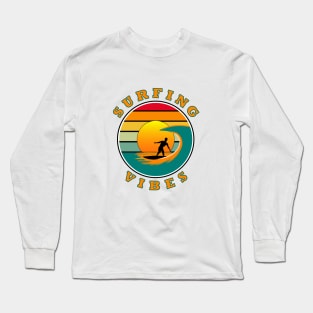 Surfing Vibes – Sun retro - Surfer Long Sleeve T-Shirt